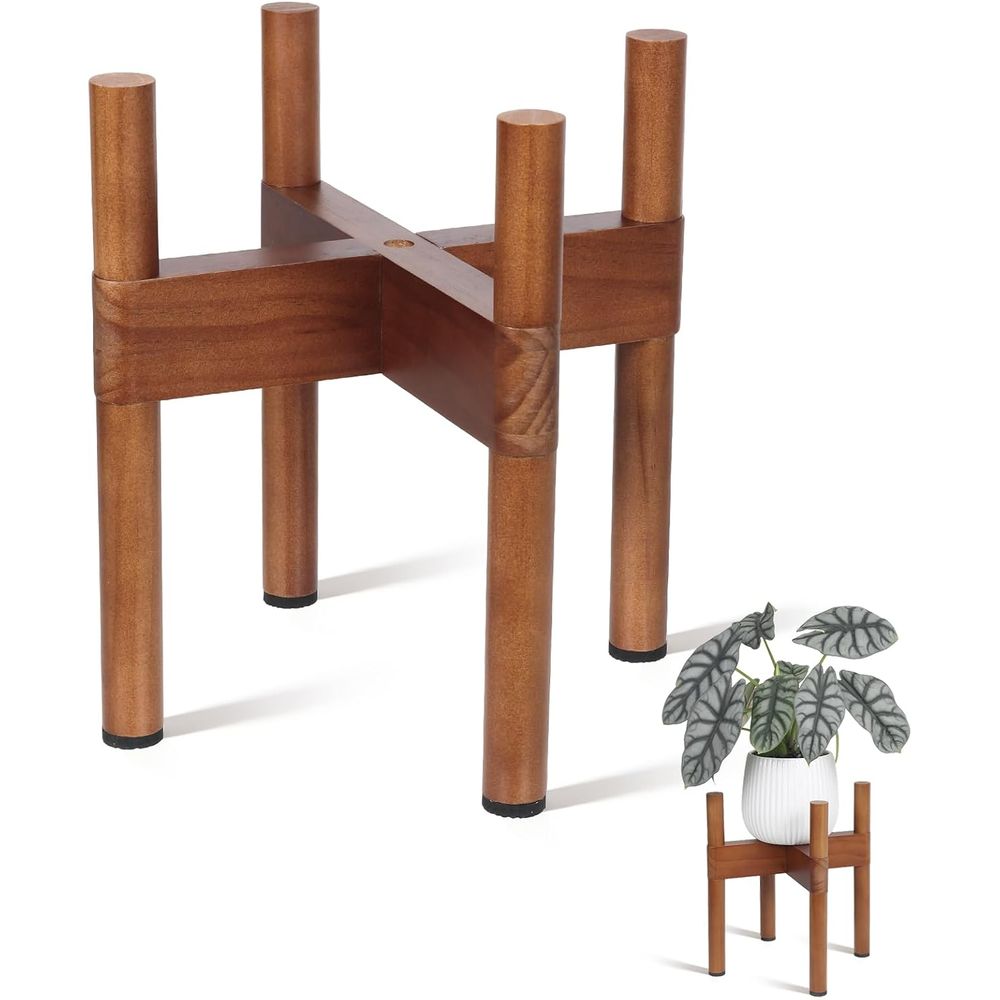 Indoor Wooden Plant Holder, Mo - Badminton Live 评论和价格