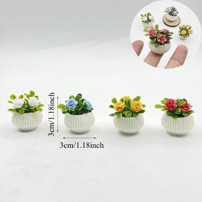 1pc Miniature Rose Plant Potte - Badminton Live 评论和价格