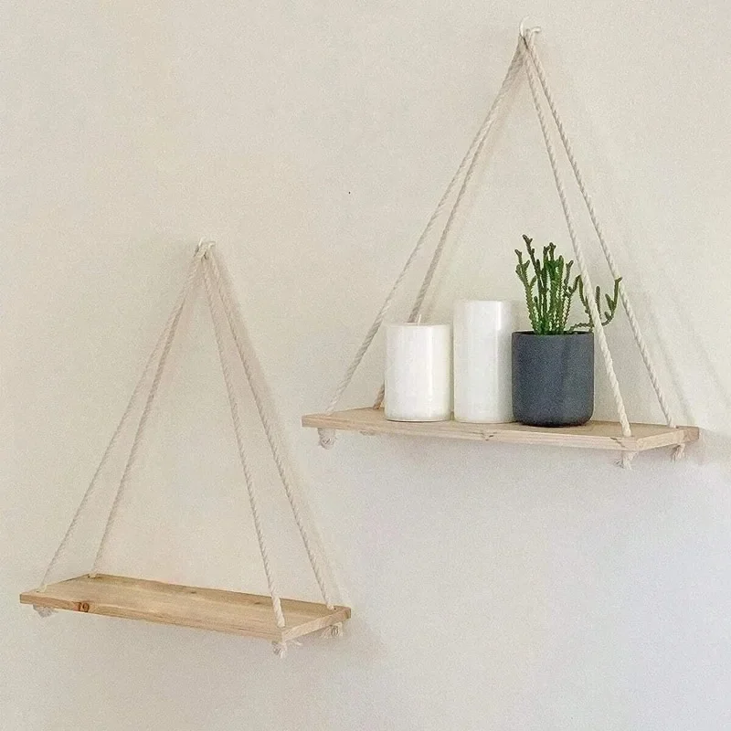 1PC Wooden Swing Hanging Hemp  - Badminton Live 评论和价格