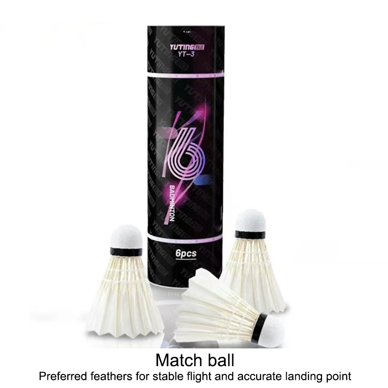 3/6Pcs White Goose Feather Bad - Badminton Bwf 评论和价格
