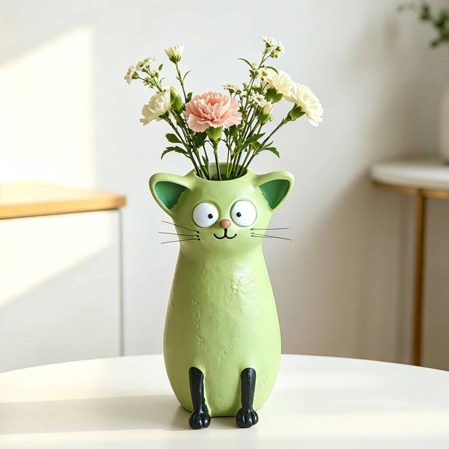 Creative Resin Cat Vase Quirky - Badminton Live 评论和价格
