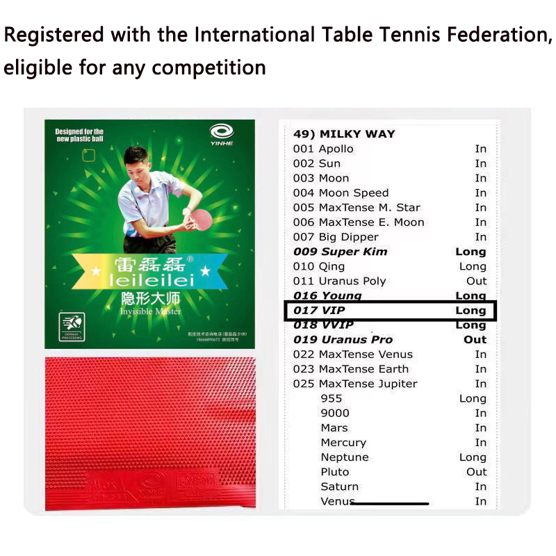 YINHE Long Pimples OX Table Te - Badminton Single 评论和价格