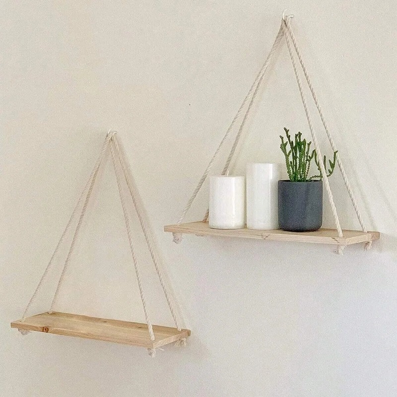 1PC Wooden Swing Hanging Hemp  - Badminton Live 评论和价格