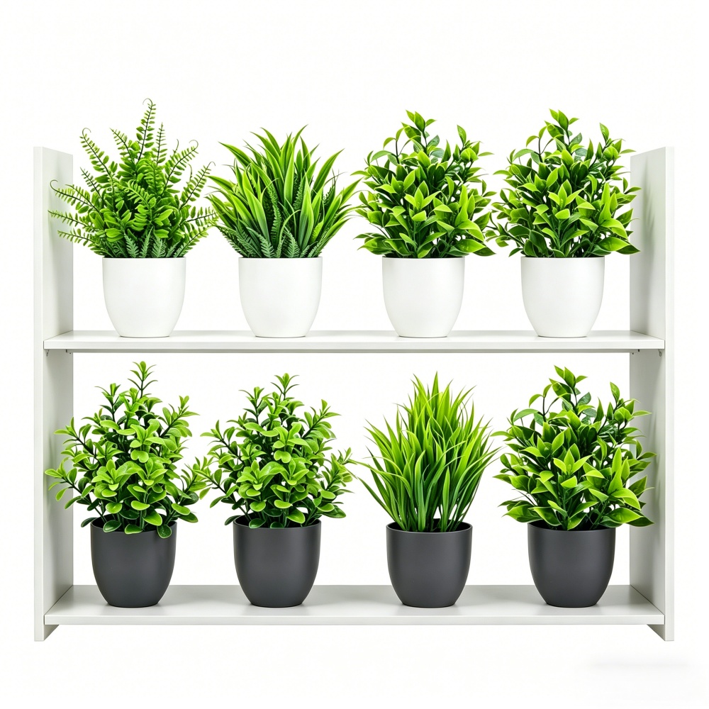 4pcs/set Mini Artificial Plant - Badminton Live 评论和价格