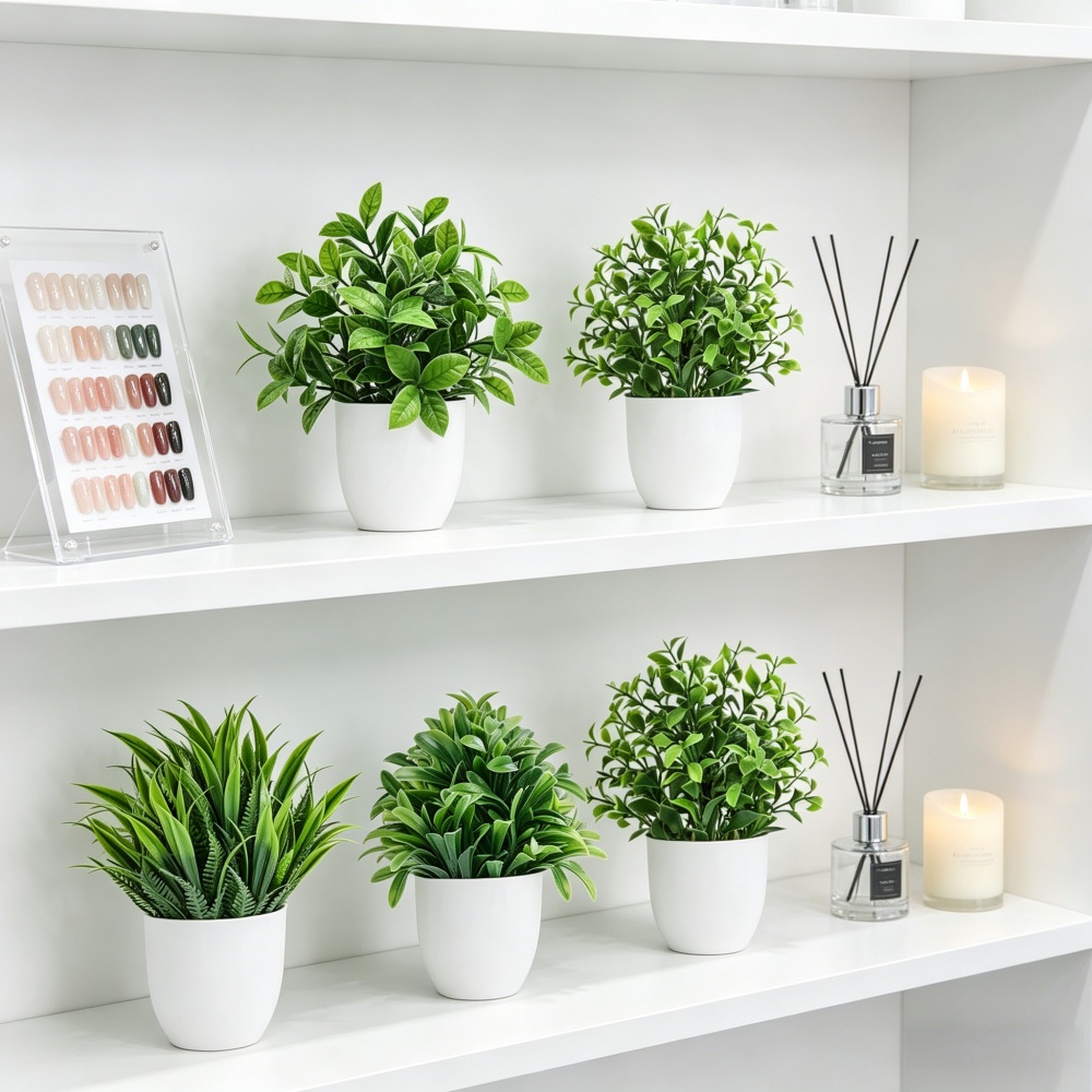 4pcs/set Mini Artificial Plant - Badminton Live 评论和价格