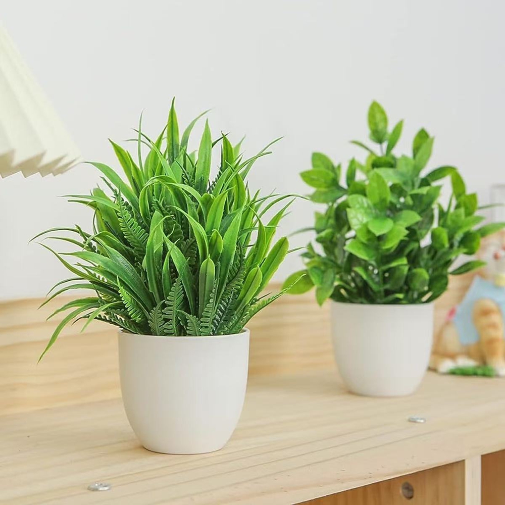 4pcs/set Mini Artificial Plant - Badminton Live 评论和价格